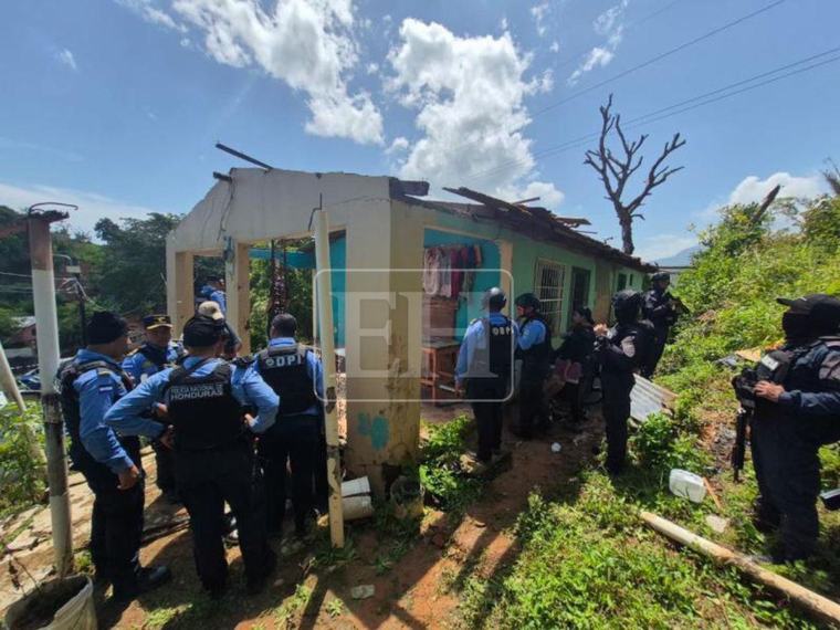 En fotos: así es la casa donde mataron a cuatro primos en La Ceiba