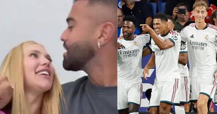Polémica: Novia de figura del Real Madrid es captada besando a otro hombre