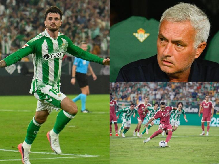 Mbappé falló un penal al 90: Betis le quita el invicto al Real Madrid de Mourinho