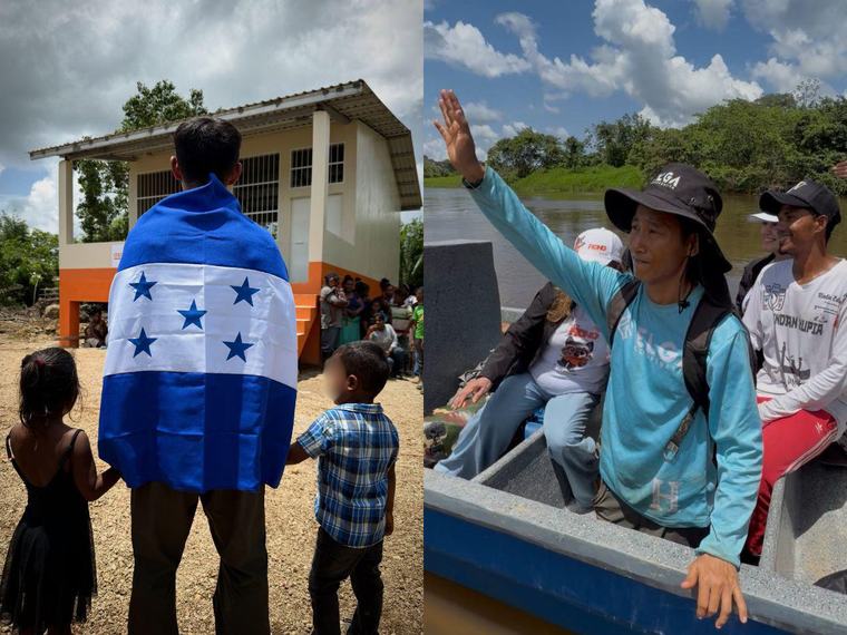 Más de L.1 millón: Shin Fujiyama revela cuánto gastó en construir escuela en Umru, La Mosquitia