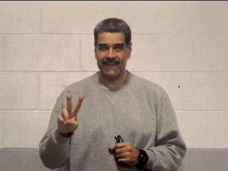 Publican primeras fotos de Nicolás Maduro desde la cárcel en Estados Unidos
