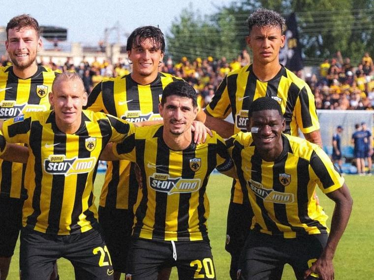 Kervin Arriaga se luce con asistencia en la victoria del AEK de Atenas