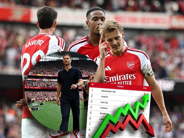 Tabla de la Premier League: Arsenal le remontó al Chelsea y pelea la cima con el City