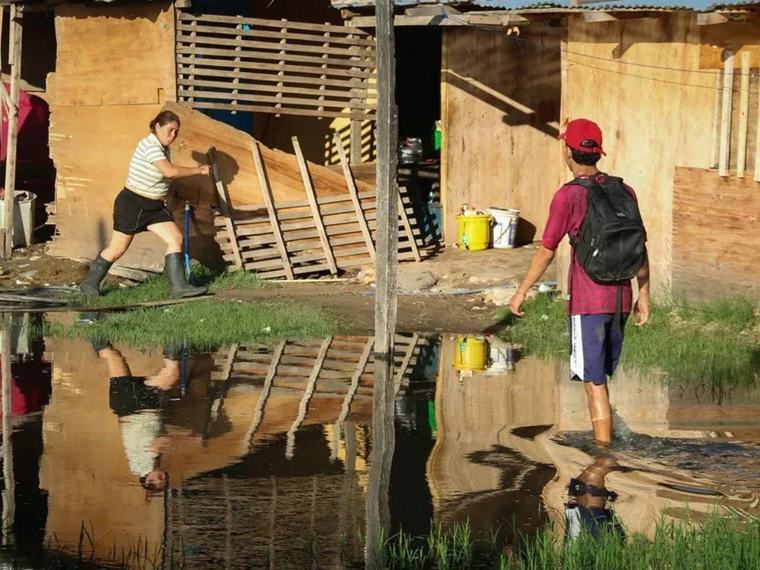 Al menos 130 casas afectadas por tormentas de los últimos días en el sur de Paraguay