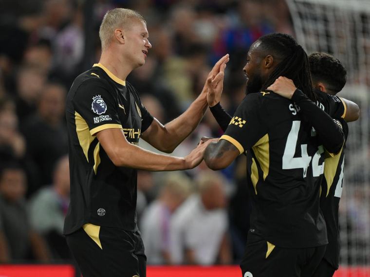 Manchester City golea al Crystal Palace con show de Haaland en la Premier